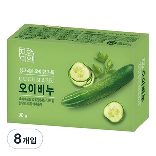 자연미인 비누 오이향, 90g, 8개입