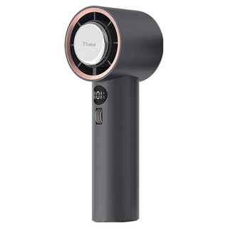 Timo USB 冰河時代 101段 冰鎮冷敷強力手持風扇 附掛繩, 黑色, TF-06