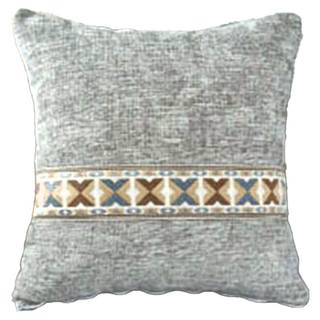 Mega 四季雪尼爾古典沙發墊專用靠枕 抱枕 正方形 混色系 聚酯纖維, 45 x 45cm, 古典灰