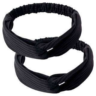 조앤제이 비비드 헤어 세안밴드, 블랙, 2개