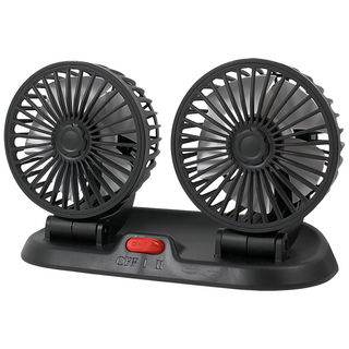 樂居家 車用雙頭循環扇 USB款5V, F0410, 顏色隨機