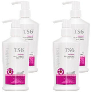 TS6 護一生 果萃沐浴晶露 250g - 柔嫩肌膚 改善粗糙, 4瓶