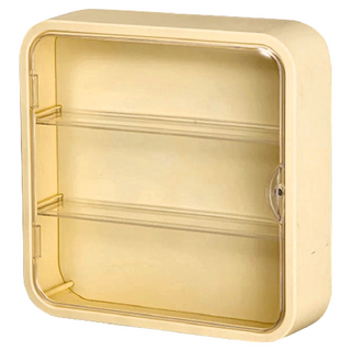 壁掛公仔收納盒, ABS+PP材質, 30cmx30cmx8cm, 秘境綠/豆沙粉/月光白/柔軟黃, 1個, A0020-1