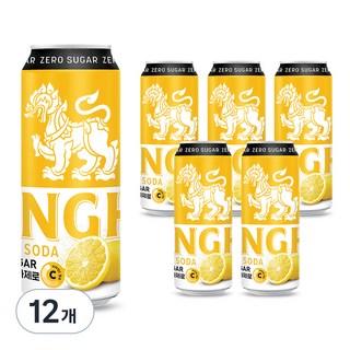 SINGHA 勝獅 無糖零卡氣泡飲 檸檬口味, 330ml, 12罐