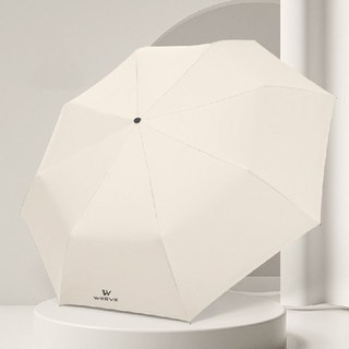 WEEVE UV99.9% 자외선 차단 암막 접이식 원터치 3단 자동 우산 양산 겸용 + 커버포함