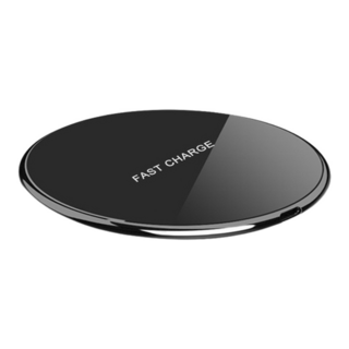 無線充電盤 110g 黑色 Qi無線快充 適用多款手機, 1個