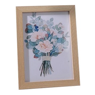 木質無印風相框 A3 黃竹紋 掛式橫豎兩用, 1個