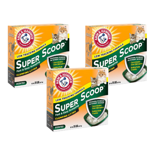 ARM&HAMMER 超凝結貓砂 超強凝結力 易於清潔 99%低粉塵, 清香味, 9.07kg, 3盒