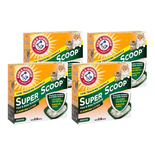 ARM&HAMMER 超凝結貓砂 超強凝結力 易於清潔 99%低粉塵, 清香味, 9.07kg, 4盒