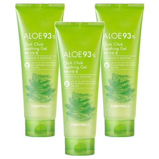 Tony Moly Chok Chok 蘆薈舒緩凝膠 93%蘆薈萃取 保濕舒緩, 3條, 250ml