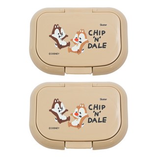 Skater 銀離子濕紙巾蓋 10.8 x 7.8 x 1.4cm, 奇奇蒂蒂 棕色, 2個