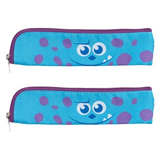 MONSTERS INC. 怪獸電力公司 大臉布面鬆緊帶筆袋 bf072-6, 毛怪, 2個