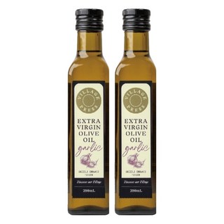 THE VILLAGE PRESS 紐西蘭廚神系列 頂級冷壓初榨蒜香風味橄欖油, 250ml, 2瓶