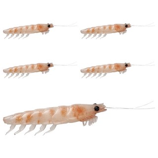 DAIWA 快適南極蝦假餌 5個, 磷蝦 橘色, 12.5g, 1包