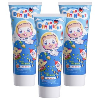 Day and Night 德恩奈 兒童牙膏 水蜜桃/草莓款式隨機, 90g, 3條