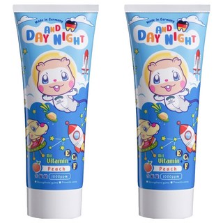 Day and Night 德恩奈 兒童牙膏 水蜜桃/草莓款式隨機, 90g, 2條