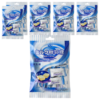 綠得製菓 鮮乳糖 牛奶糖, 100g, 6袋