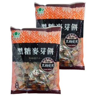 昇田食品 黑糖麥芽餅, 獨立包裝 酥脆可口, 150g, 2袋