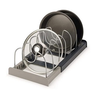 GOODIE FOODIE 可伸縮式平底鍋收納架, 單一顏色, 1層