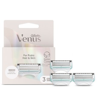 Gillette 吉列 Venus 維納斯 Y區私密美體刀片, 3片, 1個