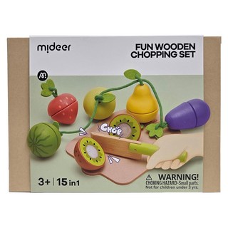 mideer 木質切菜 串菜蔬果遊戲套組, 蔬果, 1組