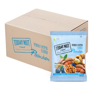 TODAY NUT NUTHANJOOM Premium 高級營養堅果, 20g, 50包