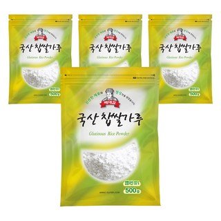Baedaegam 糯米粉, 500g, 4個
