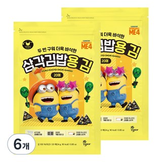 만전김 두번 구워 더욱 바삭한 삼각김밥용 김, 24g, 6개
