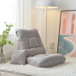 小麥購物 方格吐司懶人沙發椅 獨享款 L1258, 淺灰色
