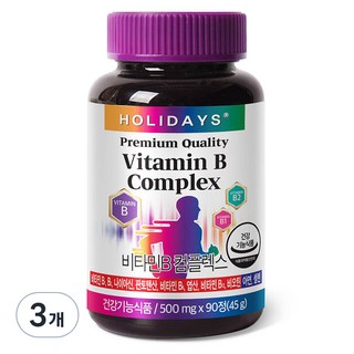 假日維生素 B 複合物, 90顆, 3罐