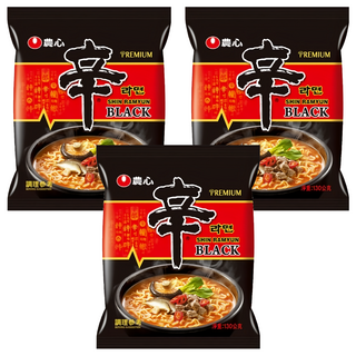 NONGSHIM 農心 頂級辛拉麵 微辣牛骨湯味 130g, 3包