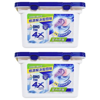 白蘭 4X極淨酵素抗病毒洗衣球 室內晾曬, 18顆, 2盒