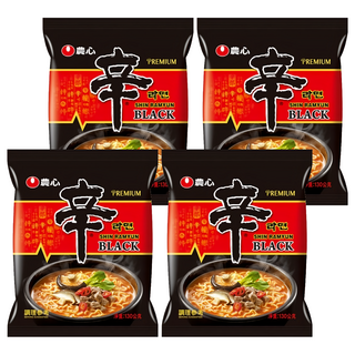 NONGSHIM 農心 頂級辛拉麵 微辣牛骨湯味 130g, 4包