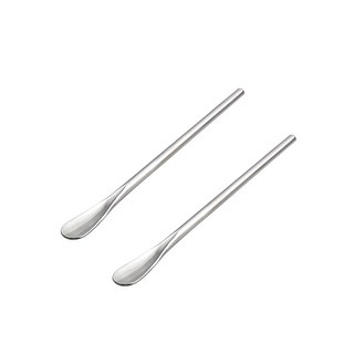 KALDIN 纖細吧匙 家用調酒長攪拌棒 16cm, 銀色, 2個