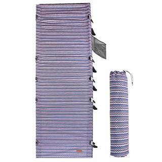 OUTSY 極輕民族風便攜折疊行軍露營床 航太級7075鋁合金 600D牛津布, 灰藍印花