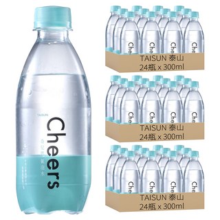TAISUN 泰山 CHEERS 氣泡水, 300ml, 72瓶