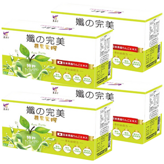 東華堂 孅の完美日本專利青森蘋果果膠 添加奇亞籽粉、蔬果酵素 促進新陳代謝 維持消化機能, 20包, 15g, 4盒