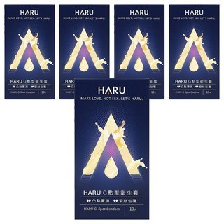 台灣 HARU G SPOT G點型衛生套 闊度52mm, 10個, 5盒