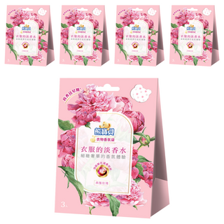 Snuggle 熊寶貝 衣物香氛袋, 典雅玫瑰, 21g, 5盒