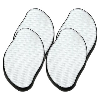 磨腳石 玻璃磨腳器,4個 黑色磨腳石 修腳皮 搓腳皮 除腳皮 磨死皮 磨腳皮 刮腳皮 修腳皮 搓腳皮 足部腳底去角質, 60g, 1組