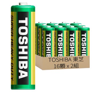 TOSHIBA 東芝 台灣公司貨 環保電池 3號, 16顆, 2組