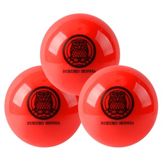 부쿠로혼마 파크 골프공 3피스, 레드, 1개입, 3개