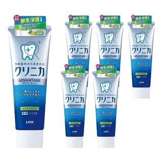 LION 獅王 固齒佳酵素淨護牙膏 清新口氣 柑橘薄荷香, 130g, 6條