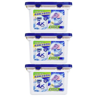 白蘭 4X極淨酵素抗病毒洗衣球 室內晾曬, 18顆, 3盒