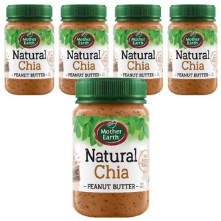 Mother Earth 紐西蘭奇亞籽花生醬 無添加砂糖、人工色素和香料, 380g, 5罐