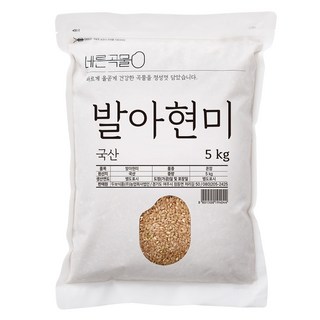 바른곡물 국내산 발아현미, 5kg, 1개