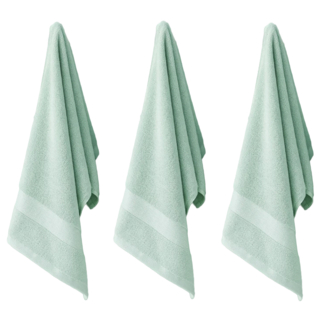 純棉毛巾, 薄荷綠, 3條