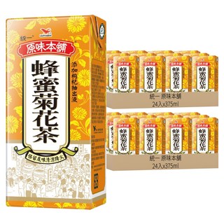 統一 原味本舖 蜂蜜菊花茶, 375ml, 48入