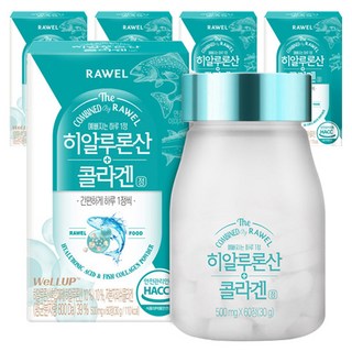 RAWEL 玻尿酸膠原蛋白錠, 60顆, 5盒