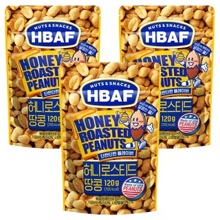 HBAF 蜂蜜奶油味花生 120g, 3包